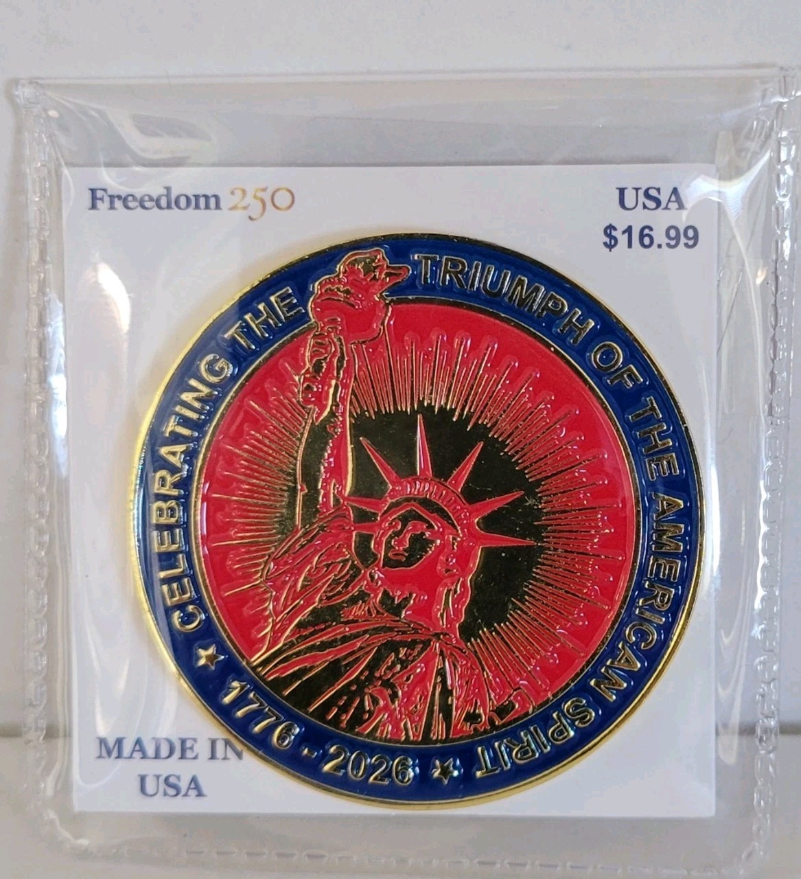 FREEDOM 250 CHALLENGE  COIN LIMITED EDITION USPS,  AUTHORIZE BY USPS