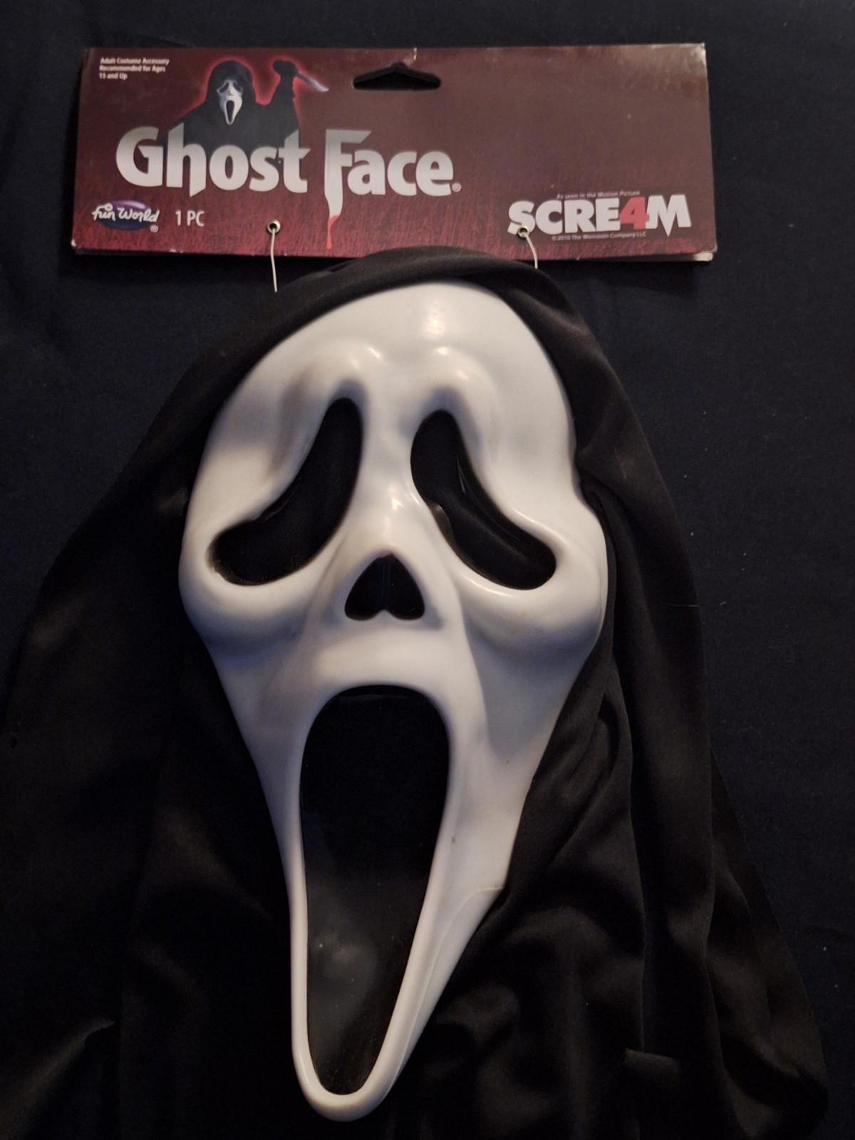 Scream 4 2018 Rare GhostFace Raised  EU Stamp Classic White Mask  Metallic Mold