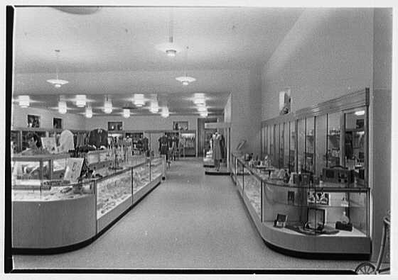Miami Beach Florida Saks Fifth Avenue Store Interior View from Entrance 1950s