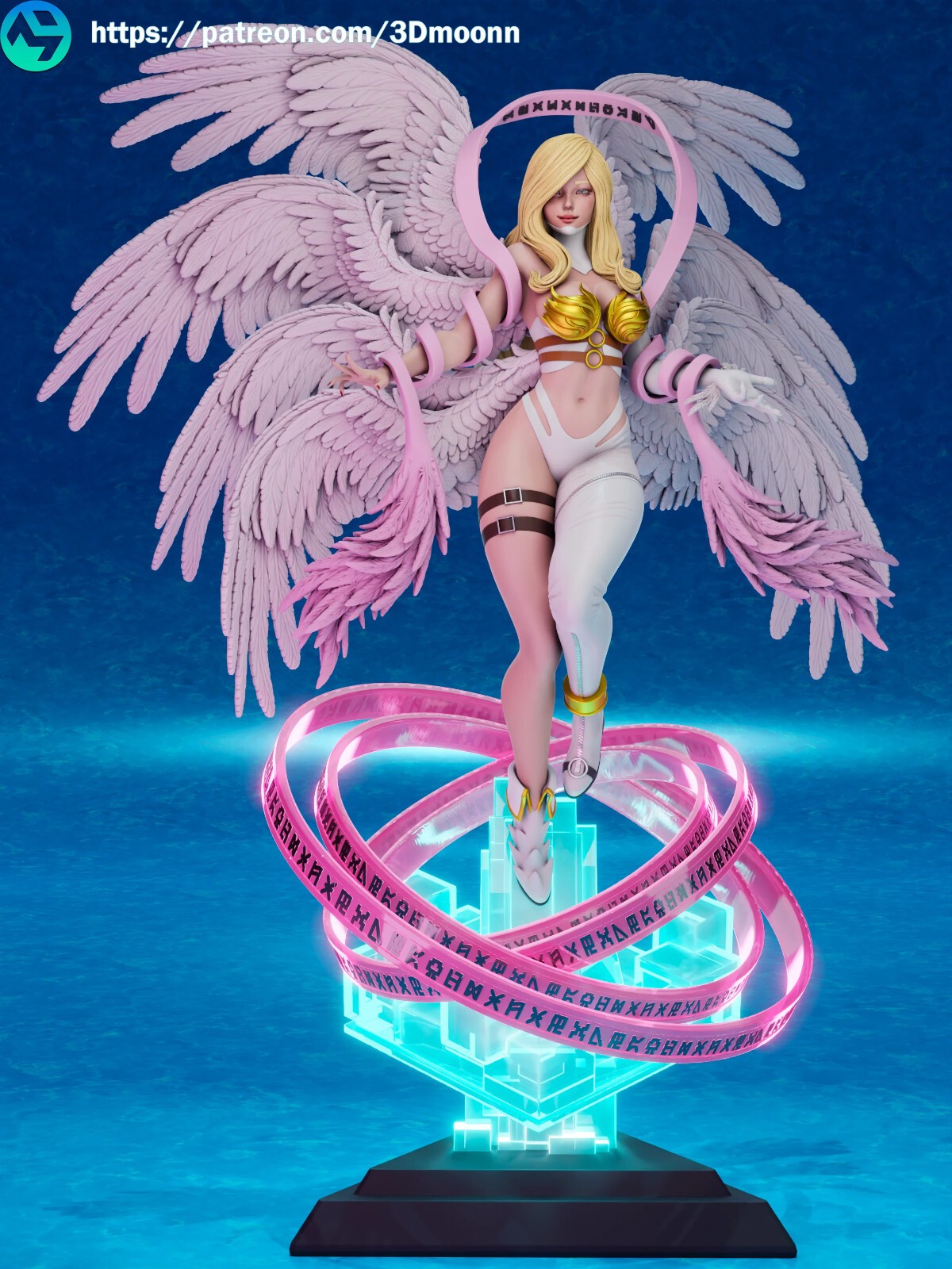 1:8 Angewomon Digimon Fan Art UNPAINTED High Quality Garage Kit