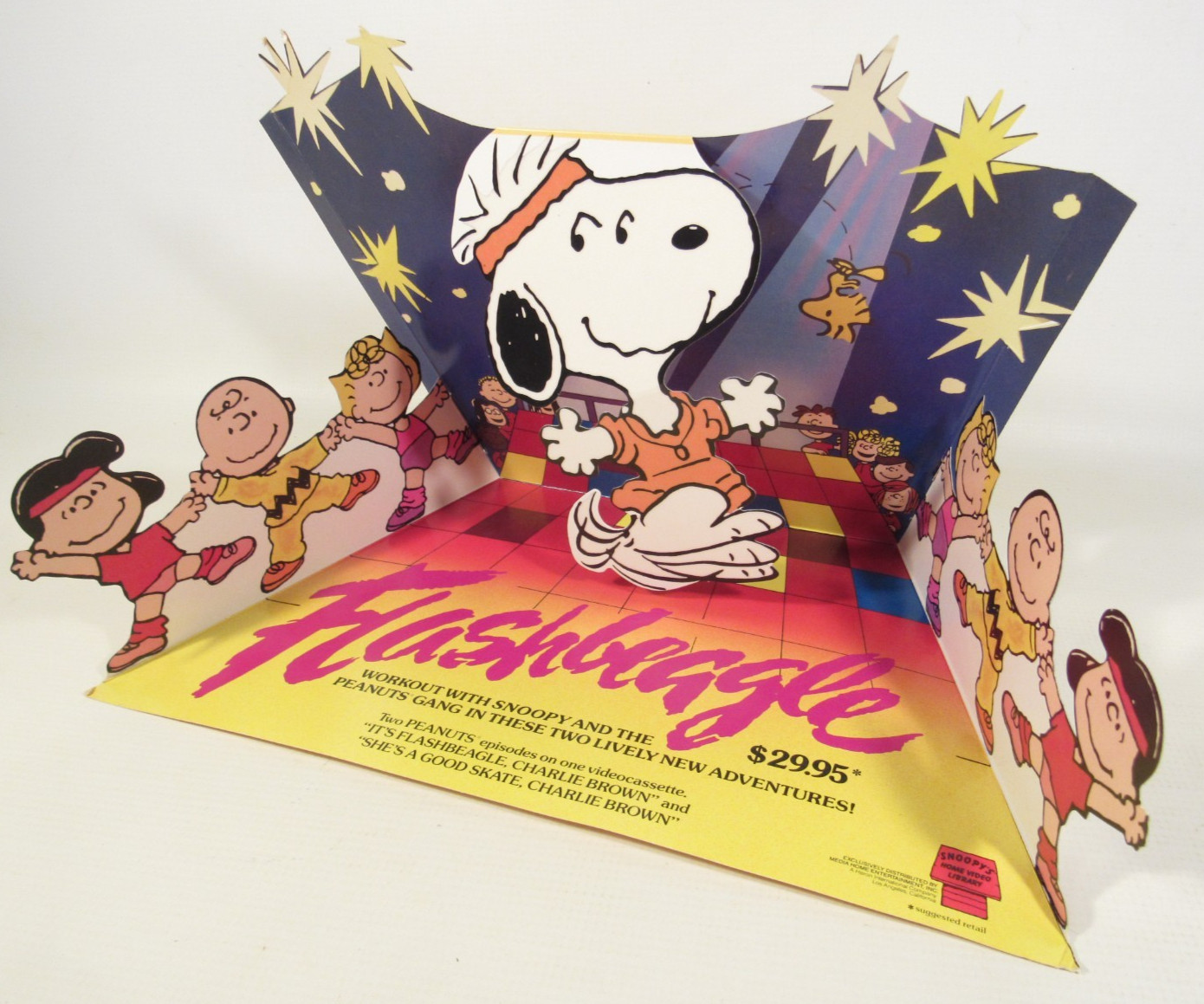 VTG RARE 1984 Peanuts Snoopy Flashbeagle 3D Store Promo Display Standee Cutout