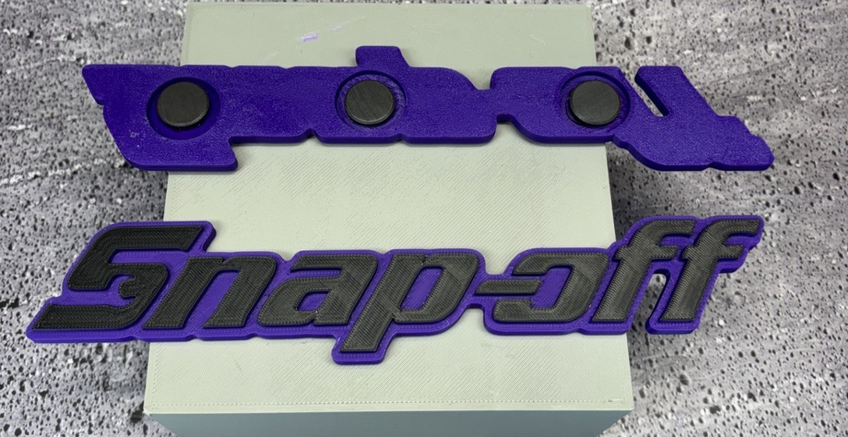 Snap-off 3D Printed Magnet; 9.5