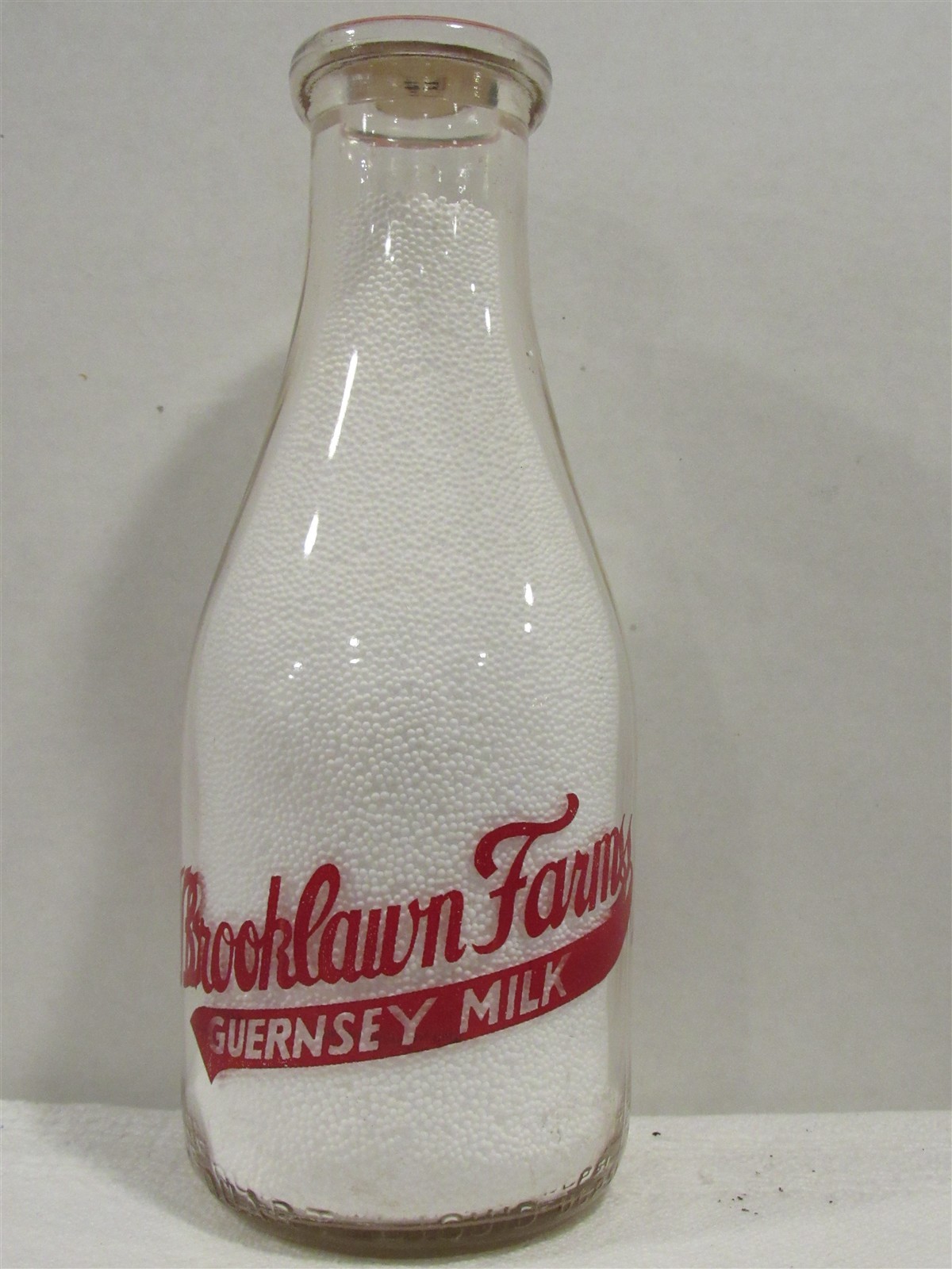 TRPQ Milk Bottle Brooklawn Farms Dairy Hagerstown MD? Location??? Guernsey Milk