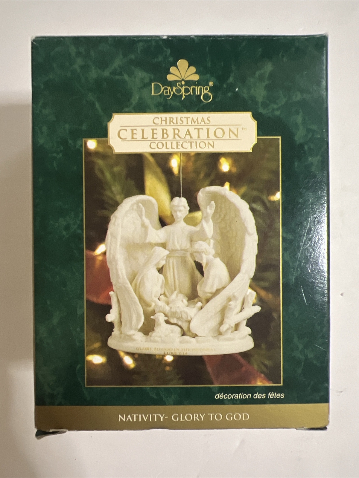 DaySpring Christmas Celebration Nativity Glory to God  Ornament Figurine 2004