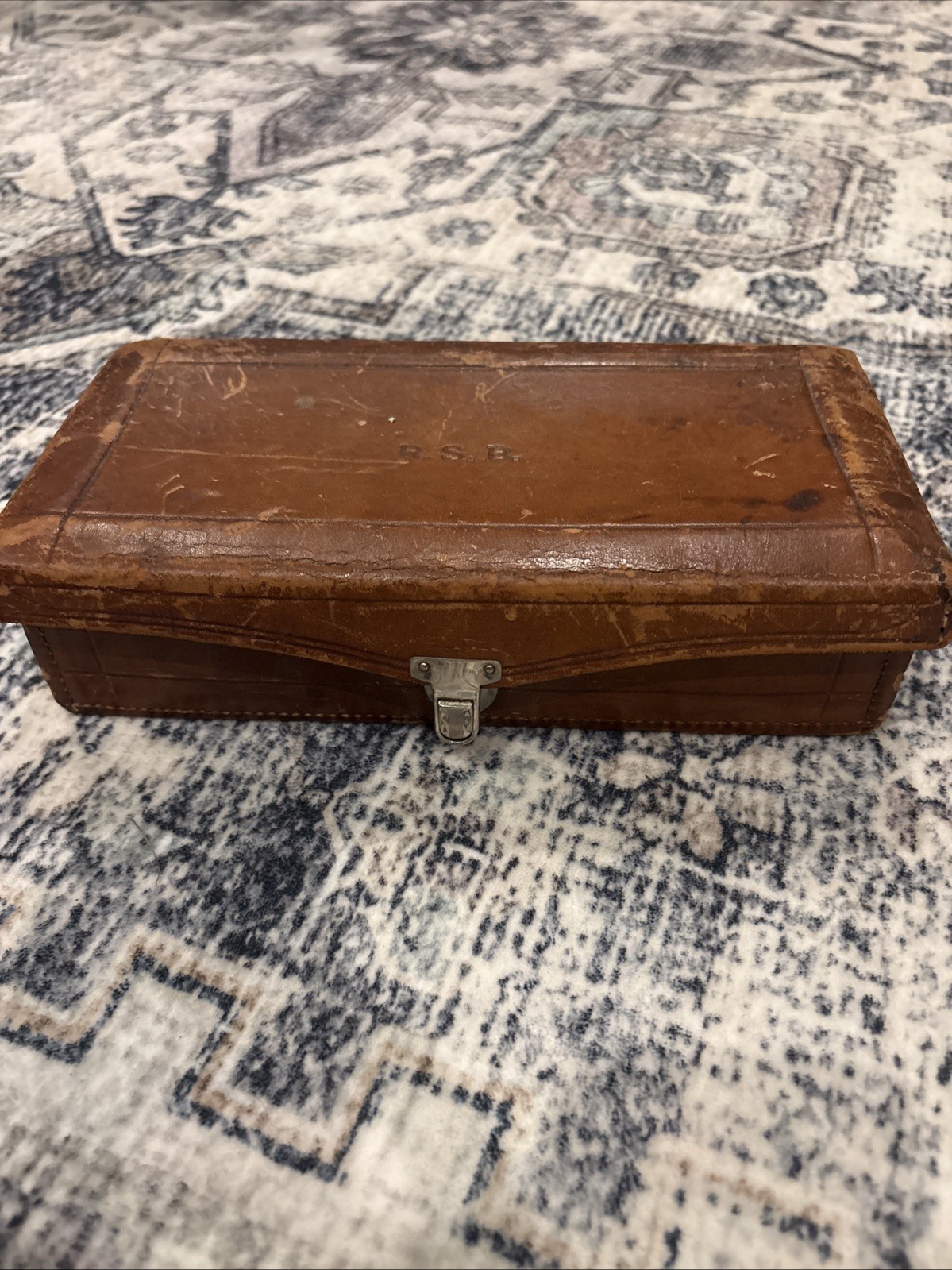 The Hamley Kit Leather Box Cowboy Shaving Kit Pendleton Oregon Vintage Handmade