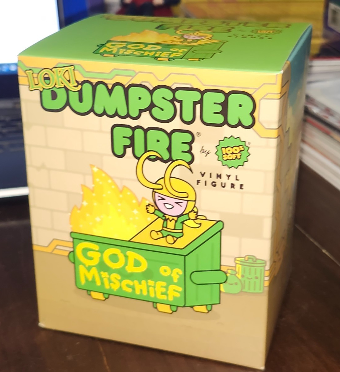 100% Soft  Marvel LOKI Dumpster Fire New York Comic Con 2026 NYCC EXCLUSIVE WOW