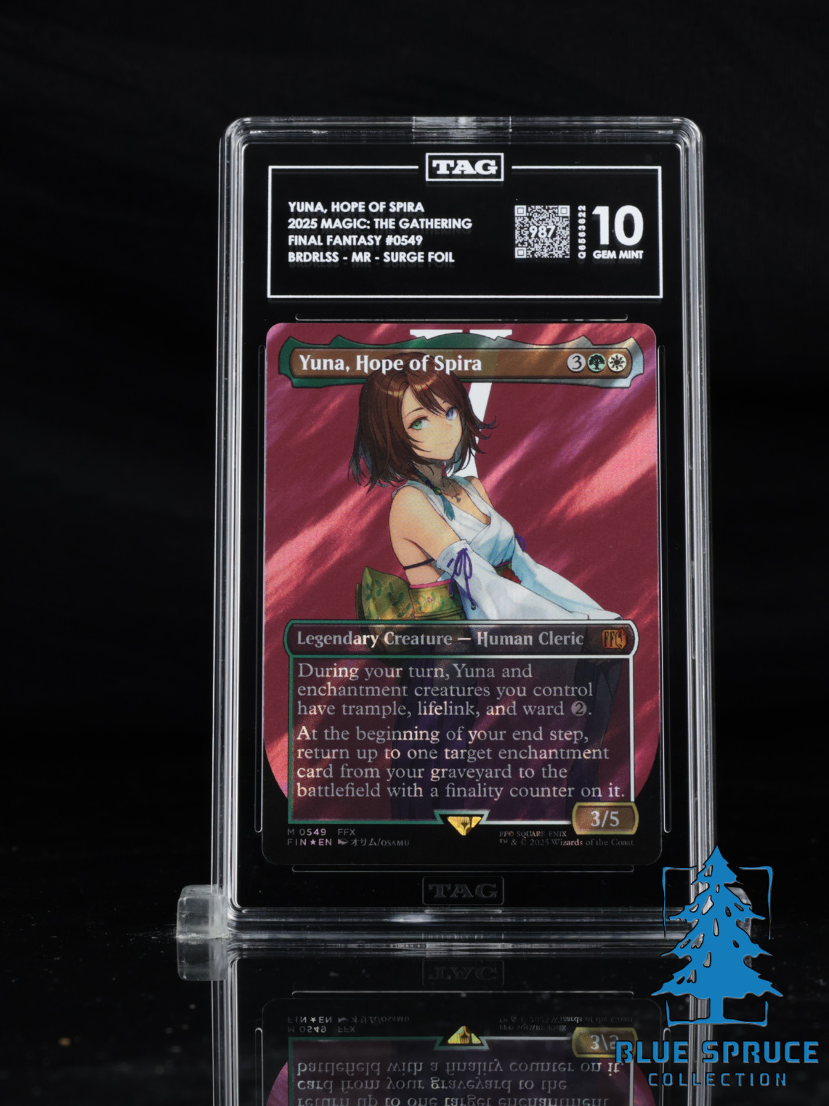 2025 MTG Final Fantasy EN Borderless Surge Foil #0549 Yuna Hope of Spira TAG 10