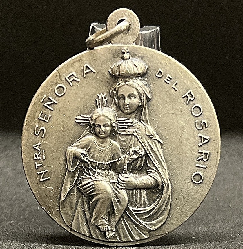 Argentina Bs. As. 1940´ antique Our Lady of Rosary, Sisters, high relief design