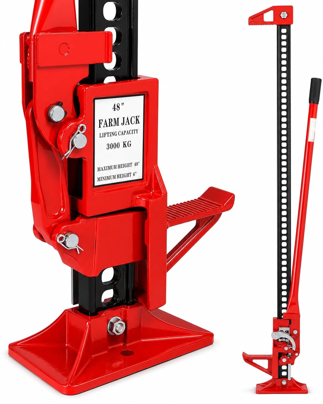 XtremepowerUS 48-Inch 3 Ton High Lift Farm Jack