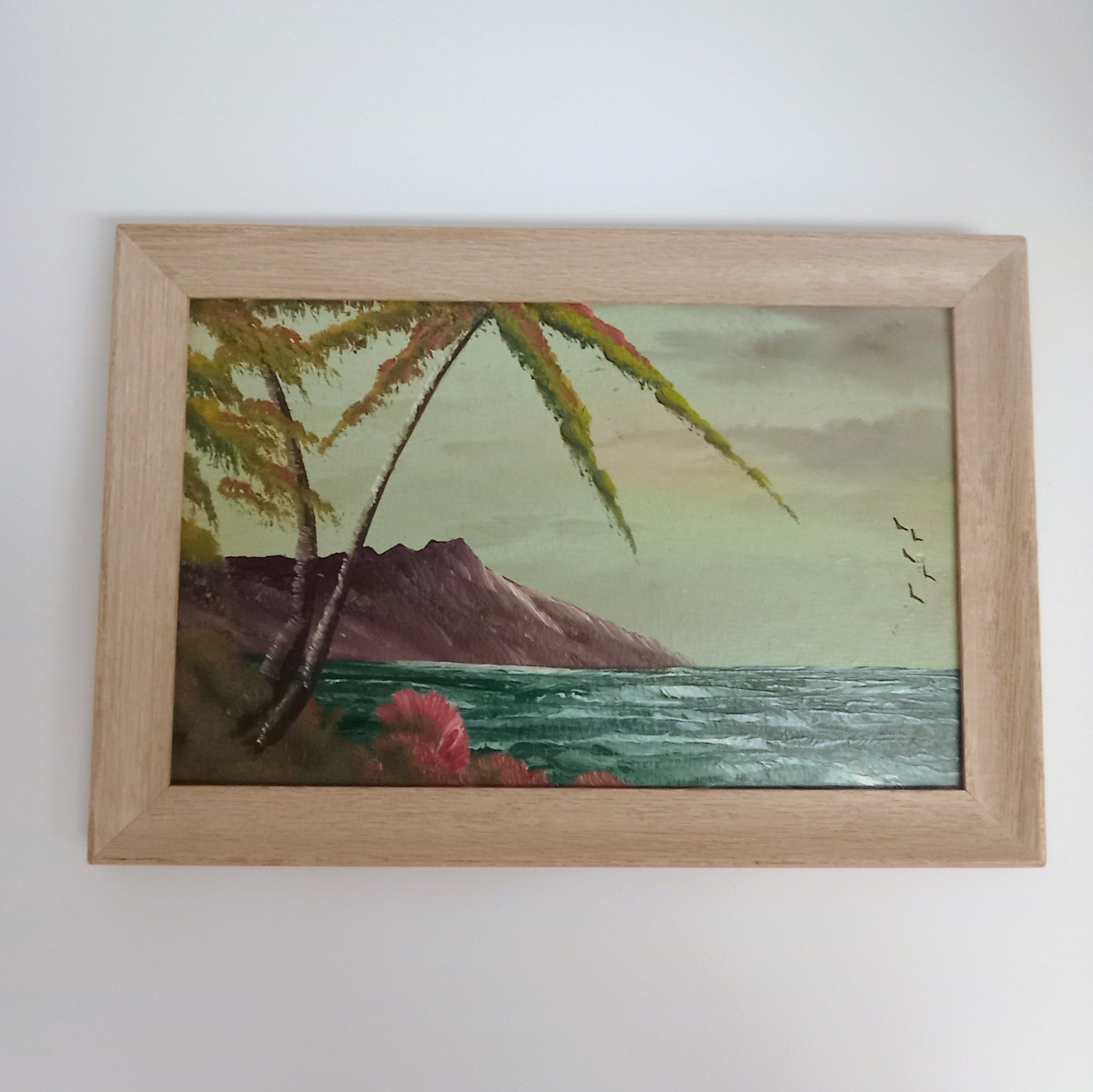 Hawaiian Oil Painting by Artist Yancey 1930-1940's 