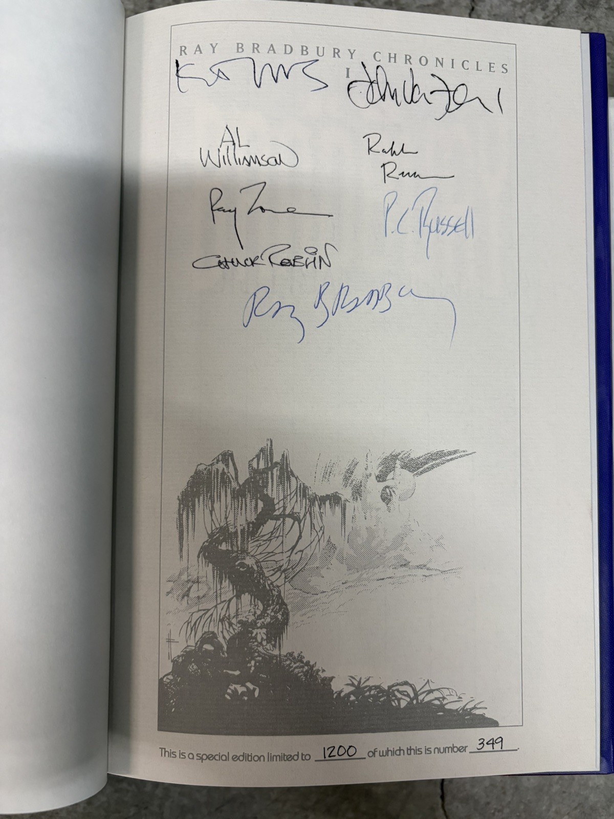Ray Bradbury Chronicles Vol. 1 Hardcover Signed 8X & Numbered #(349/1200)