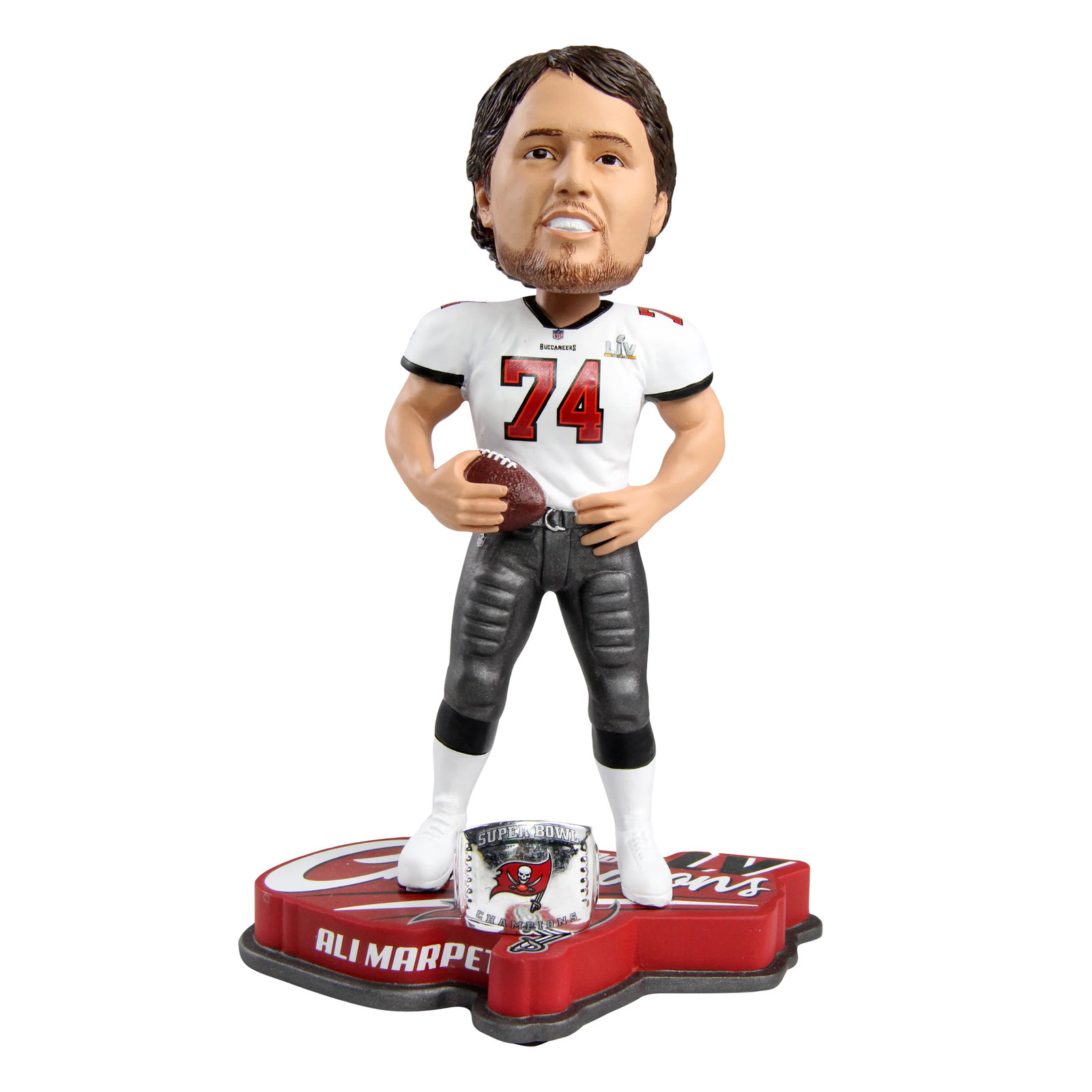 Ali Marpet Tampa Bay Buccaneers Super Bowl LV Champs Bobblehead NFL Football