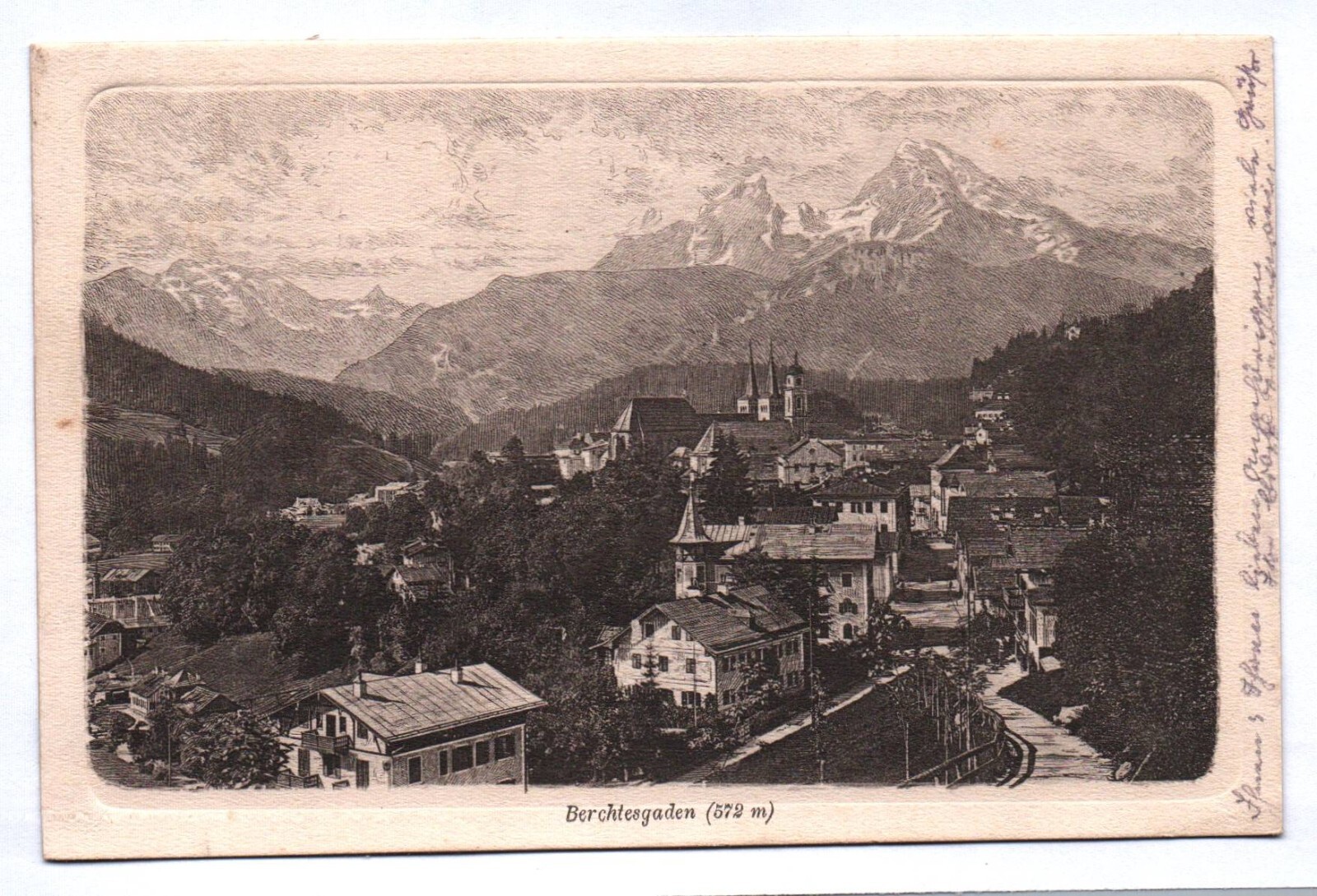 Artist Postcard Berchtesgaden 1937