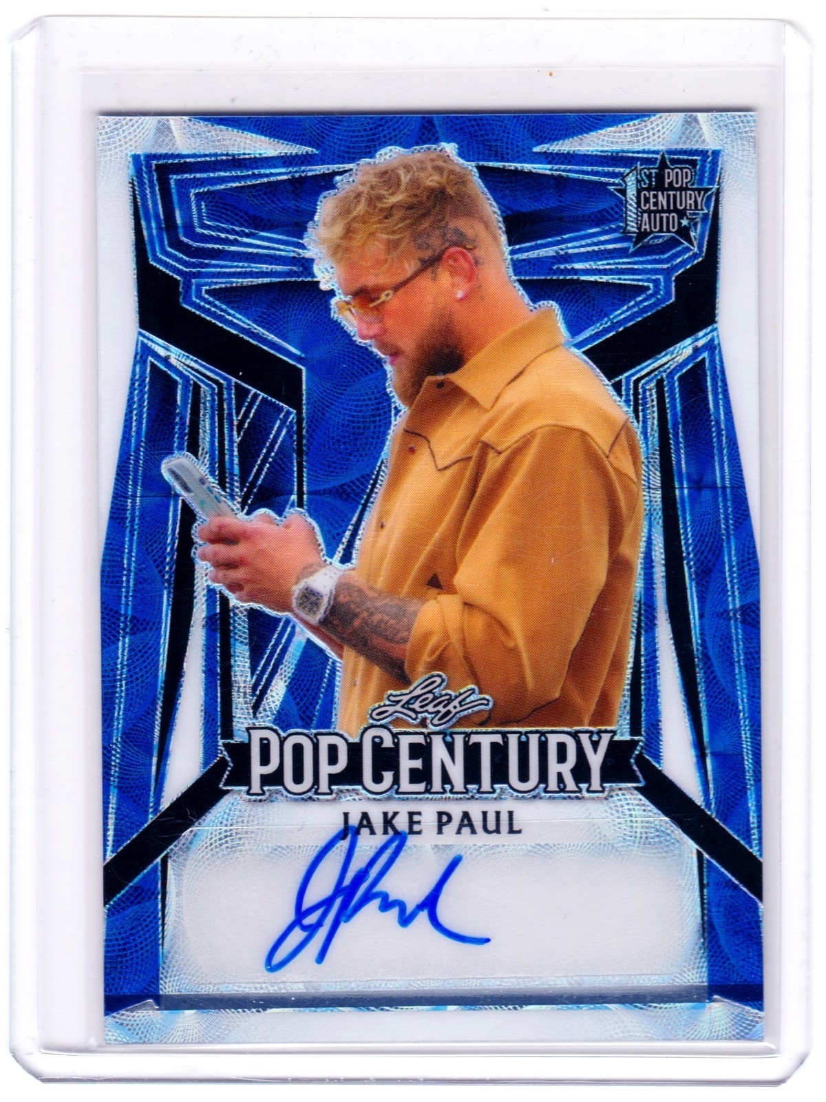 Jake Paul 2023 Leaf Metal Pop Century Autograph Card 1/10 Boxer Influencer Auto