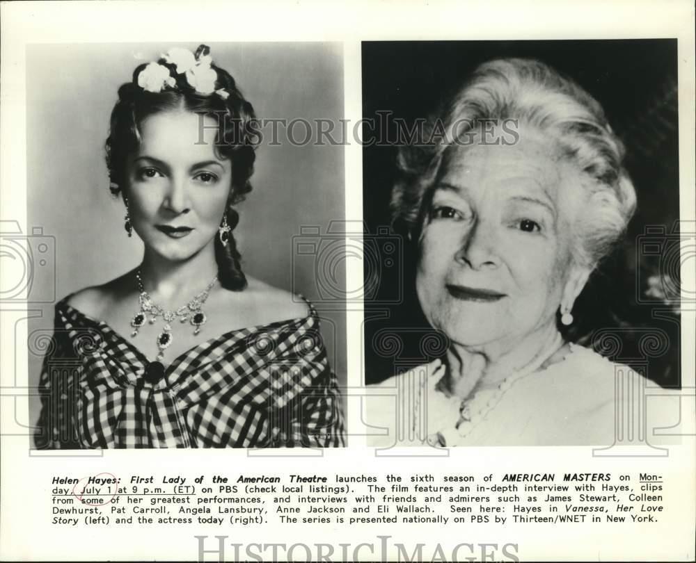 Press Photo Helen Hayes Hosts American Masters - lrp29898