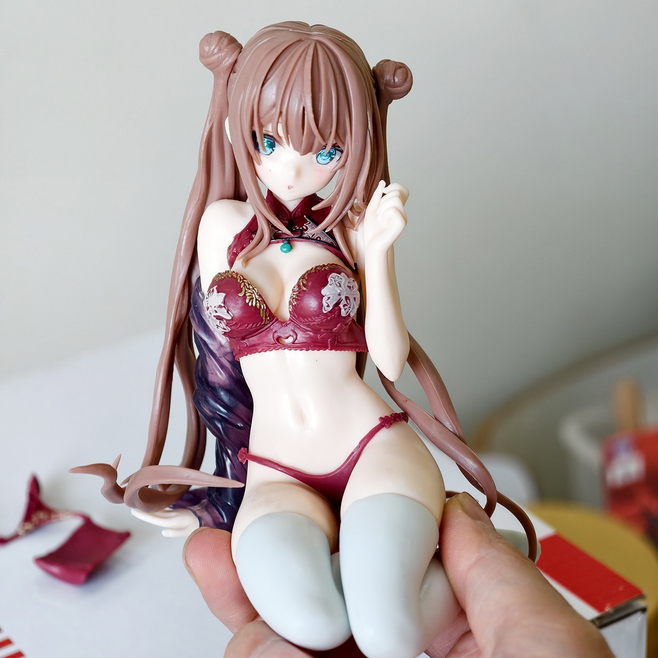 New Cast Off Sexy Cheongsam Girl PVC Figure Model Statue Plastic Toy No Box