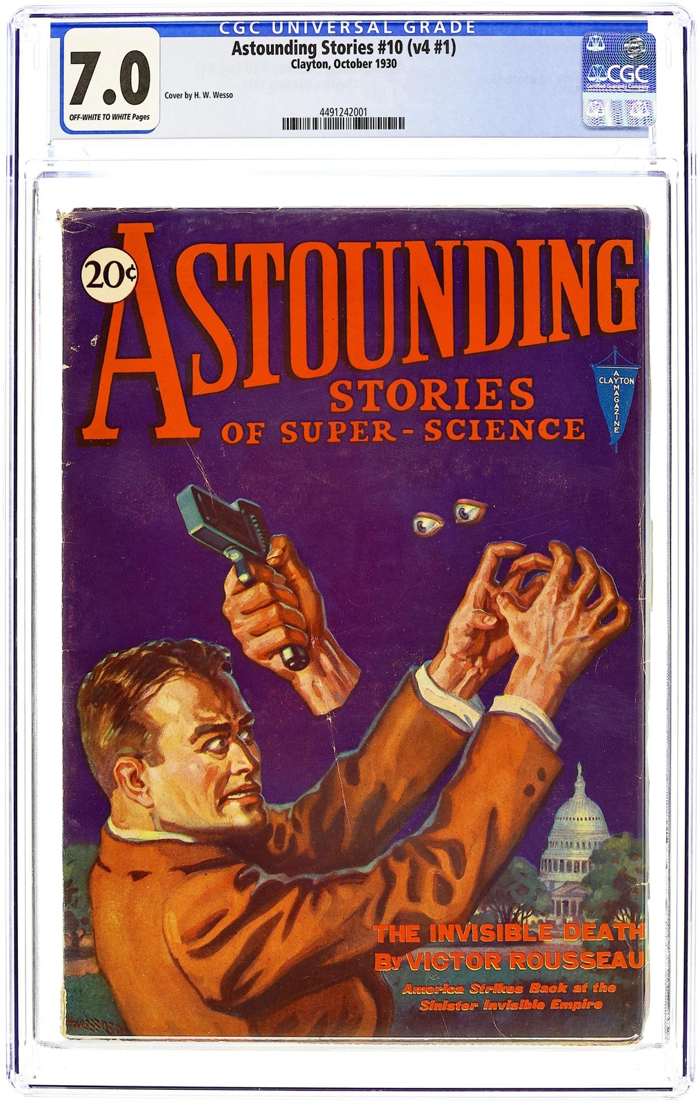 Astounding Stories Pulp Oct 1930 Vol. 4 #1 CGC 7.0 4491242001