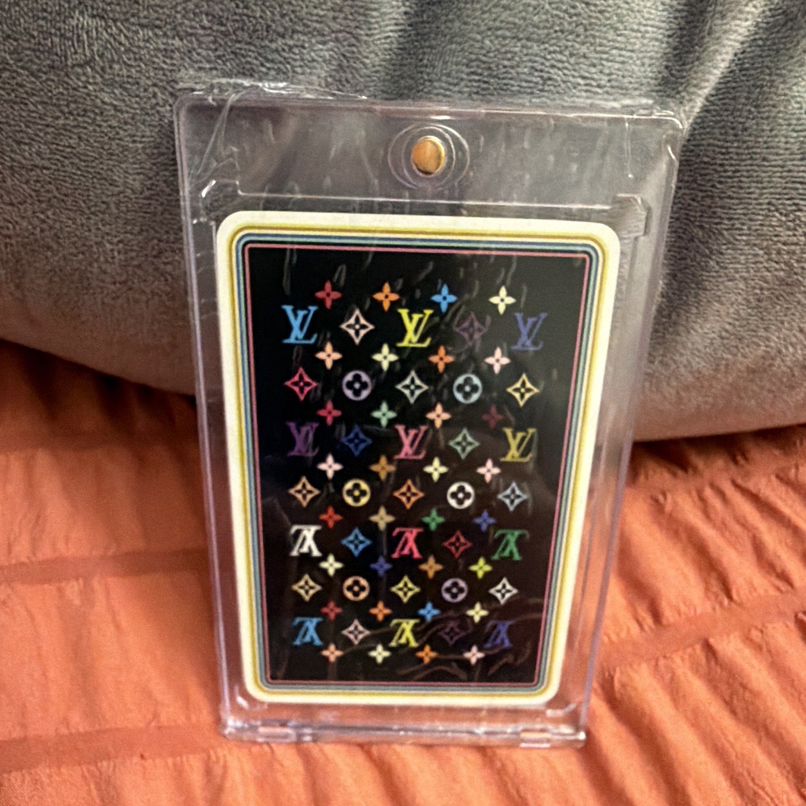 RARE Louis Vuitton Collectible Playing Card w/ Protective Case
