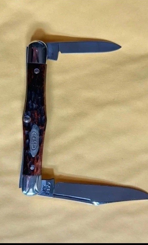 CASE STRAIGHT XX 1940-1948 LONG PULL * RED BONE* WHITTLER KNIFE 06267 USA MBB