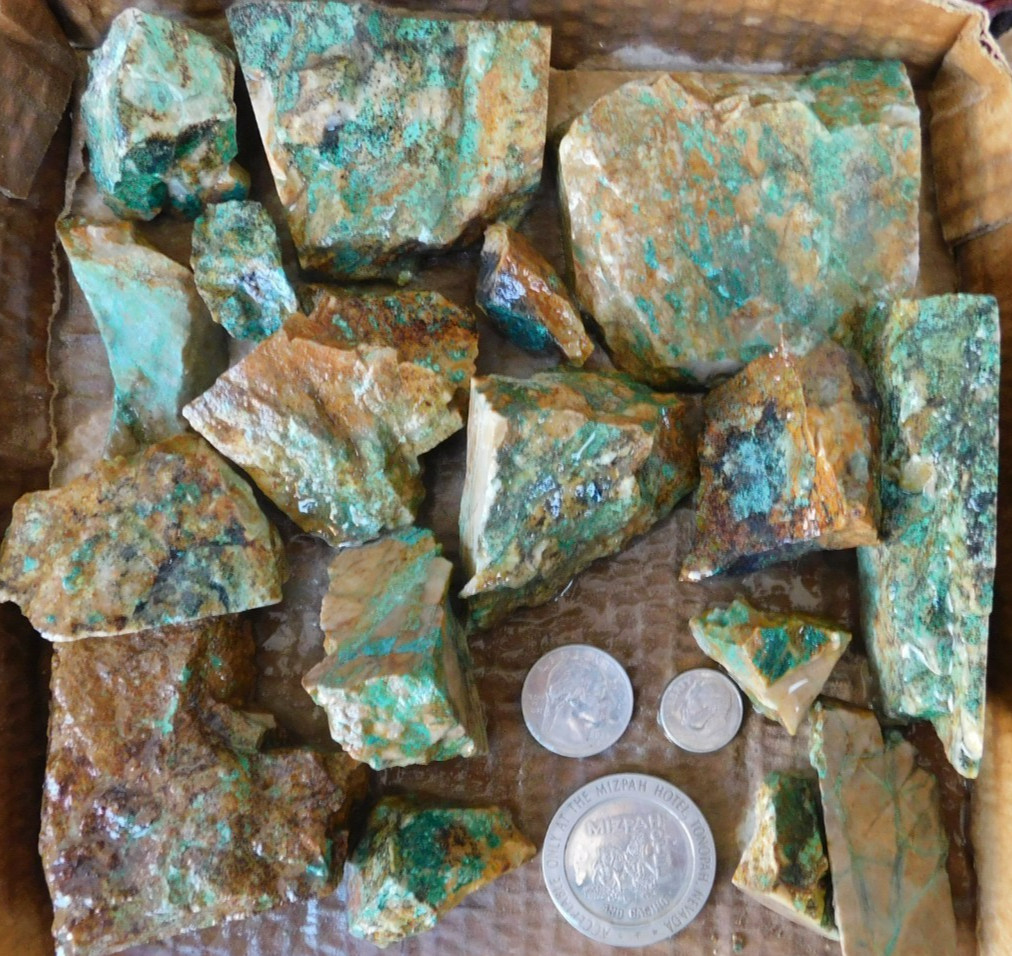 1 Kg Rough Turquoise no grade Saw Botttoms Blue Silver Mine Tonopah NV Lot A