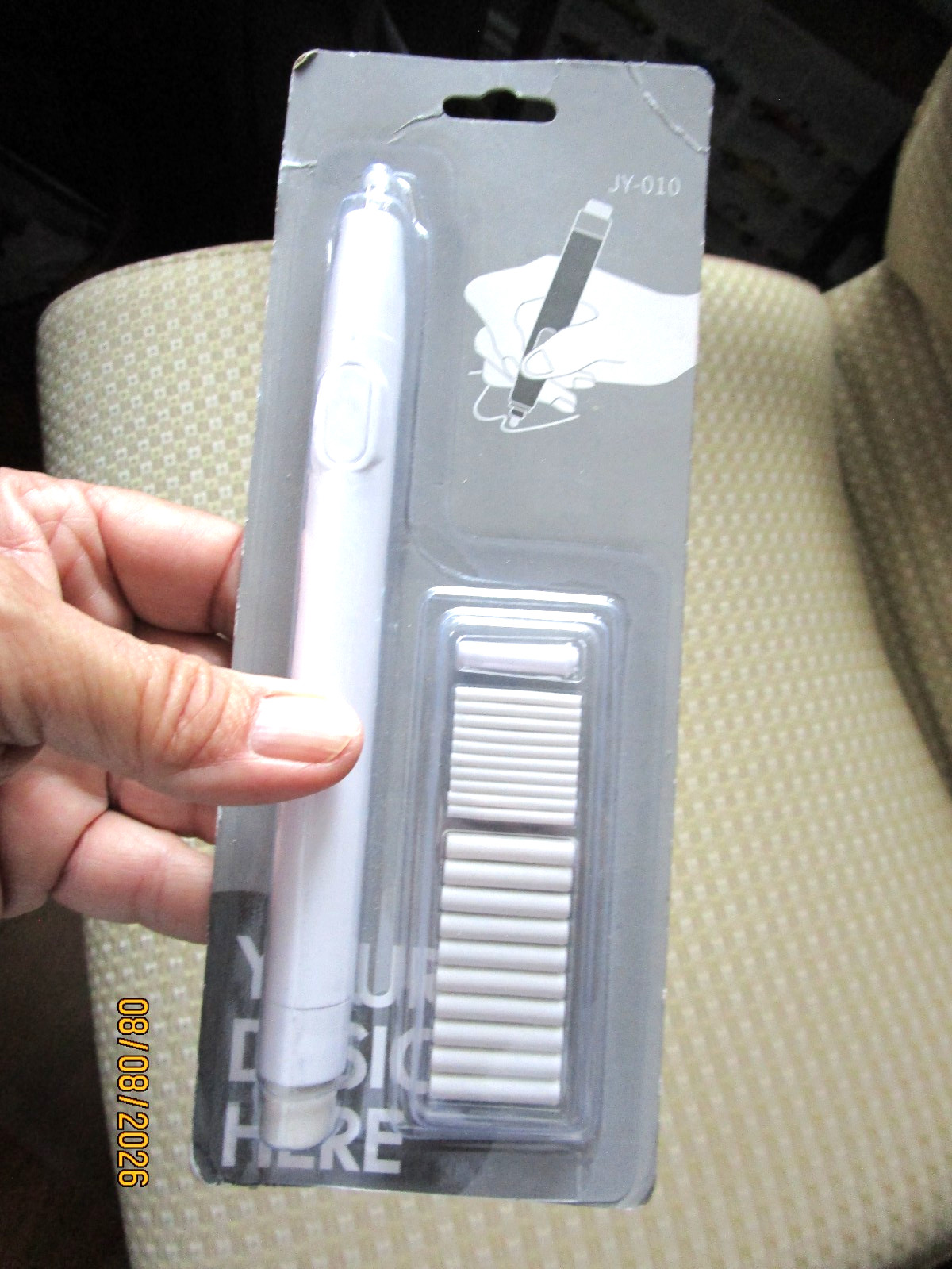 NIP Electric (Battery Powered) Eraser JY-010 with Spare Thick and Thin Tips