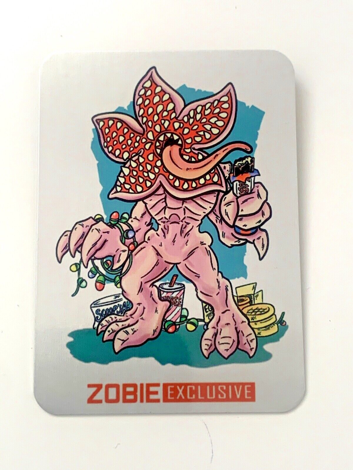 ZOBIE BAM BOX RARE STRANGER THINGS METAL TRADING CARD LIMITED TO ONLY 50