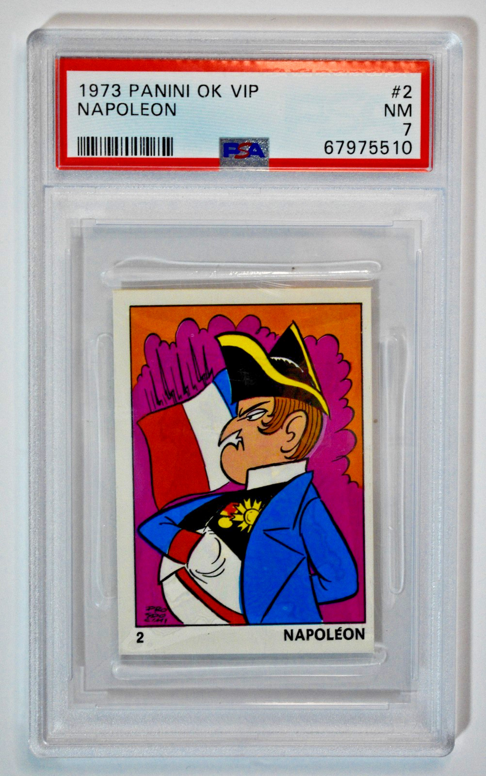 1973 Panini OK VIP #2 Napoleon Bonaparte PSA 7 NM