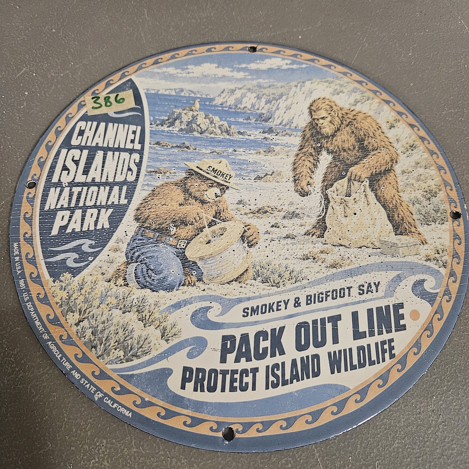 VINTAGE 1961 CHANNEL ISLANDS NATIONAL PARK 12\