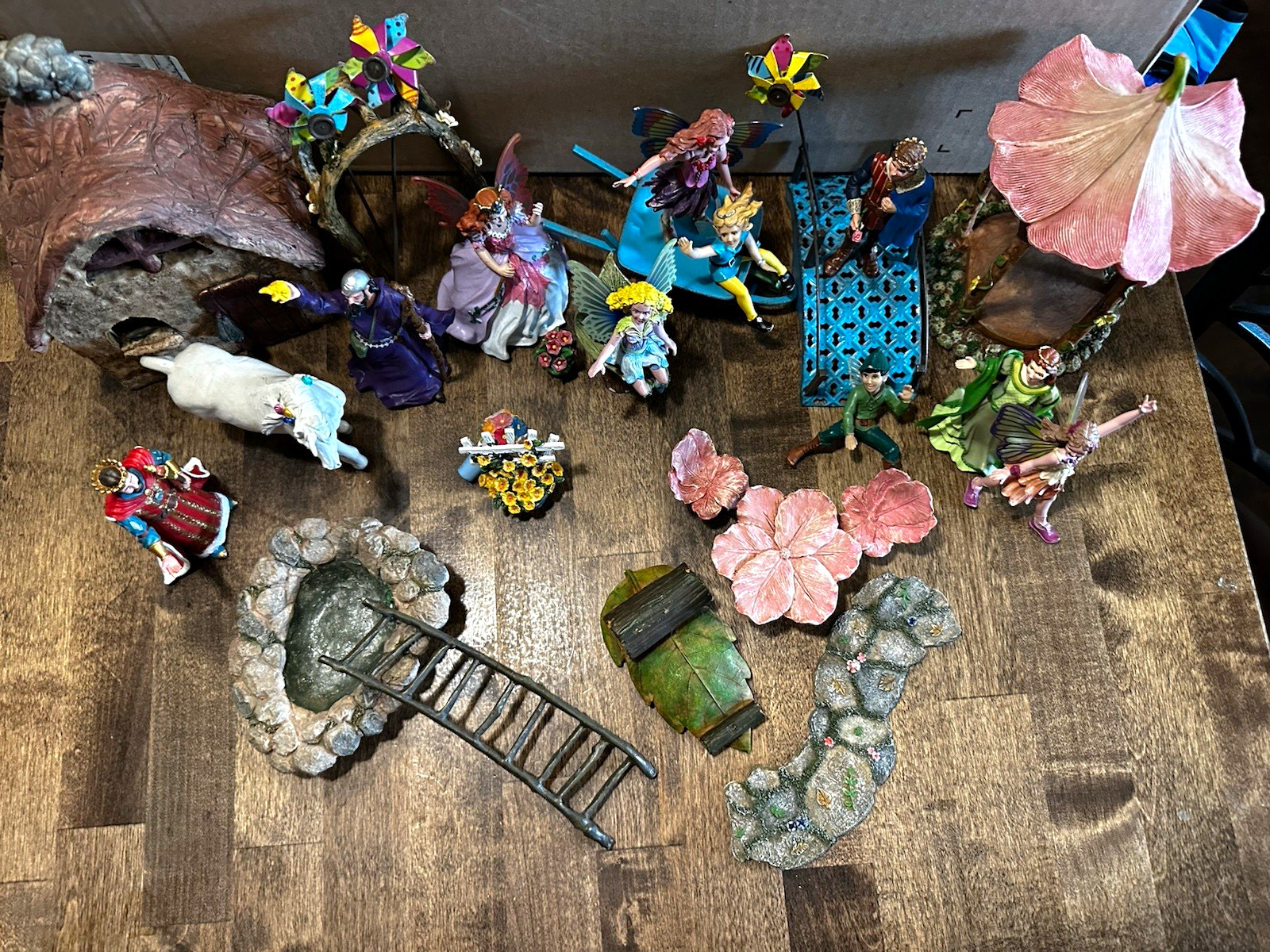 Fairy Figurines & Accessories Lot - 10 figures plus - retired collection pieces
