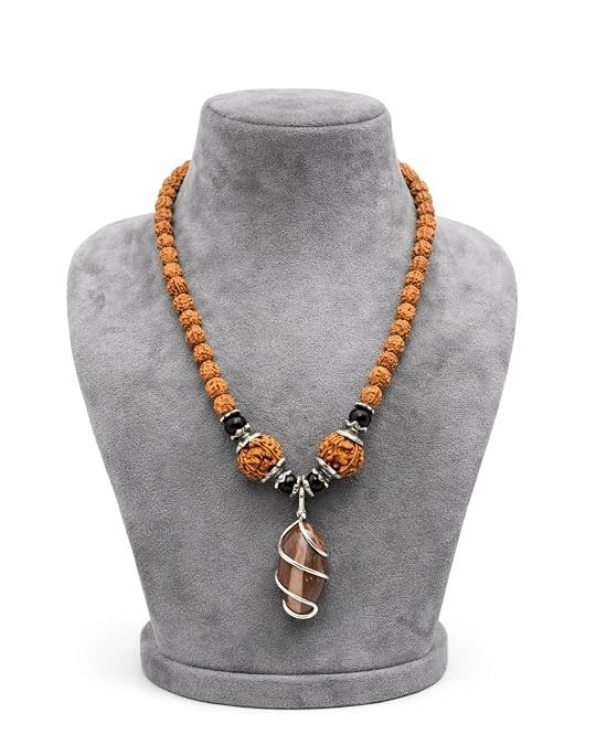 Original Narmadeshwar Shivling 5 Mukhi Rudraksha Mala for shiva Protection