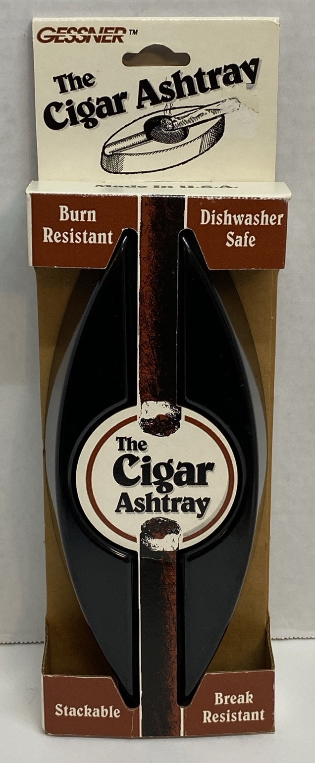 Gessner “The Cigar Ashtray” New-In-Pkg & Vintage 1980’s, Made In USA