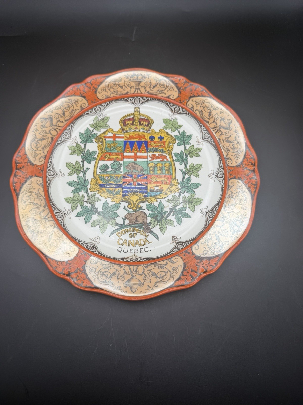 Antique Wedgwood Etruria England Dominion of Canada Montreal 10” Plate