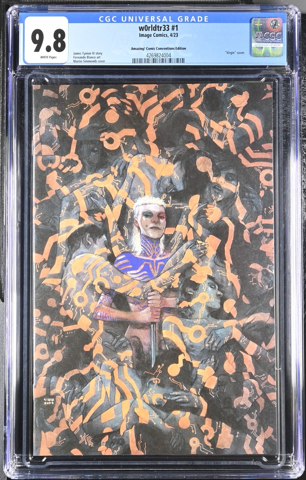 W0RLDTR33 #1 AMAZING COMIC CON VARIANT JAMES TYNION MARTIN SIMMONDS CGC 9.8