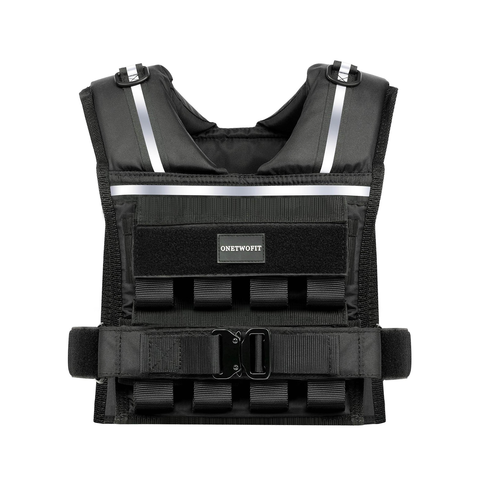 Adjustable Weighted Vest Men 35lb/45lb, Rucking Vests for Walking with Reflec...