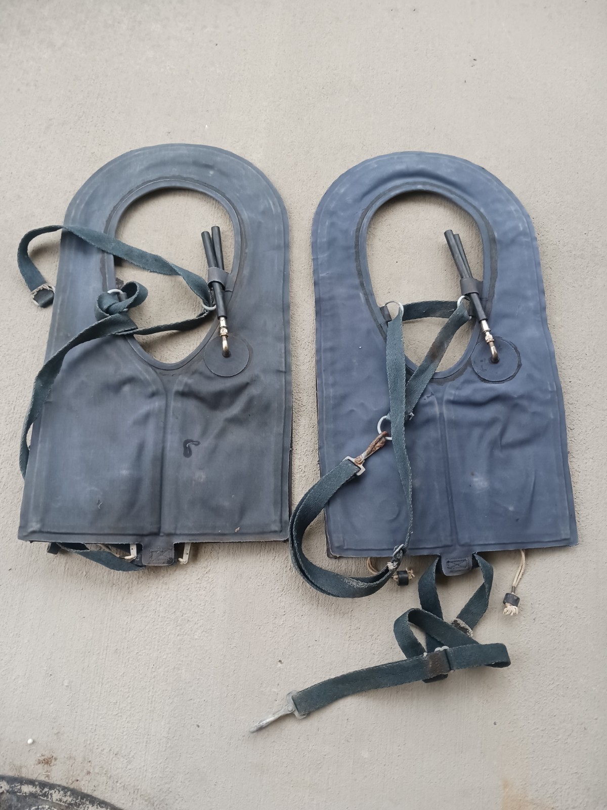 Lot of Two - WW2 US Navy Mae West TYPE Life Preserver Vest USN.