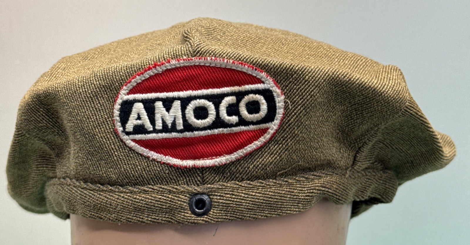 NOS Vintage AMOCO 1940s-1950s Service Station Attendant's Hat Logo Patch