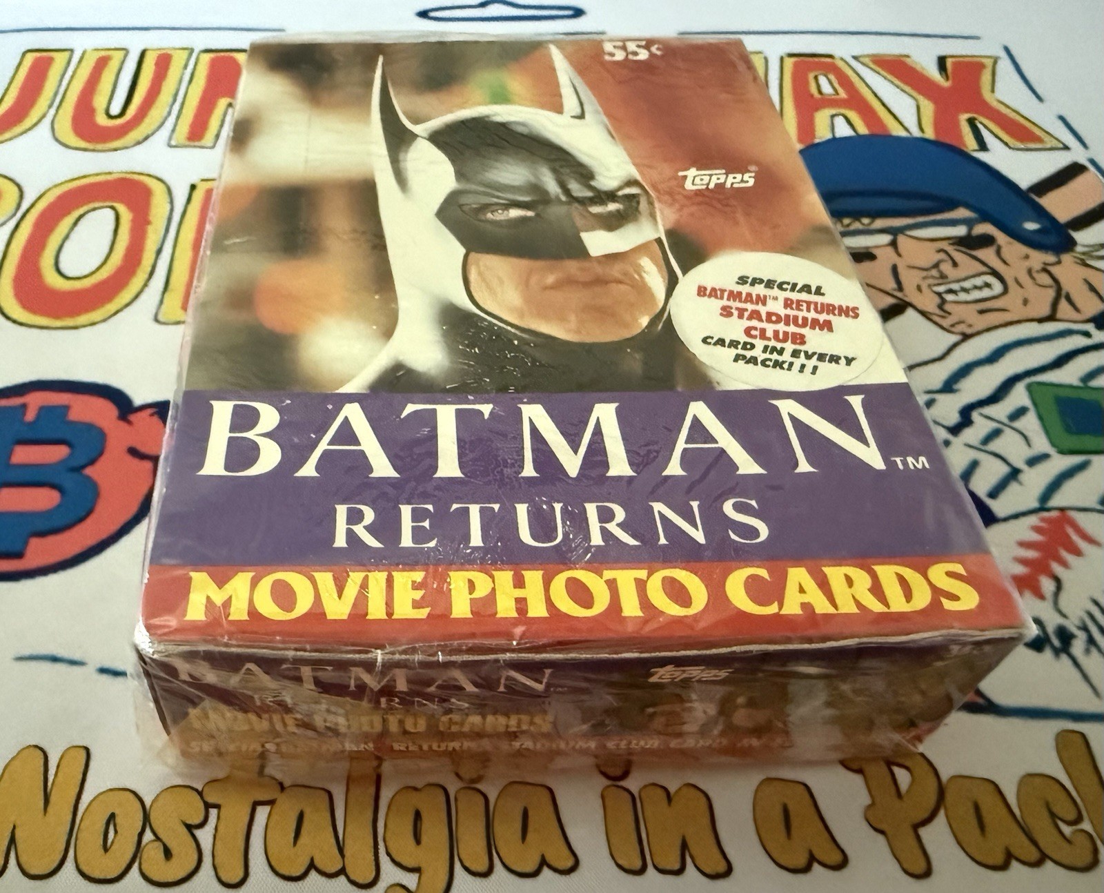 1992 Topps Batman Returns Movie Photo Cards Wax Box 36 Factory Sealed Packs