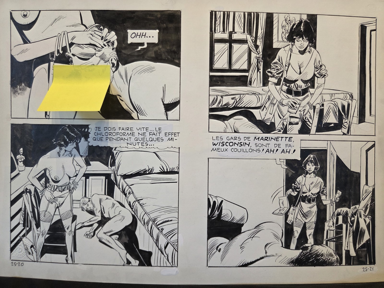 Port of Call Original Comic Art 🔥🔥🔥Erotic War pg 20/21