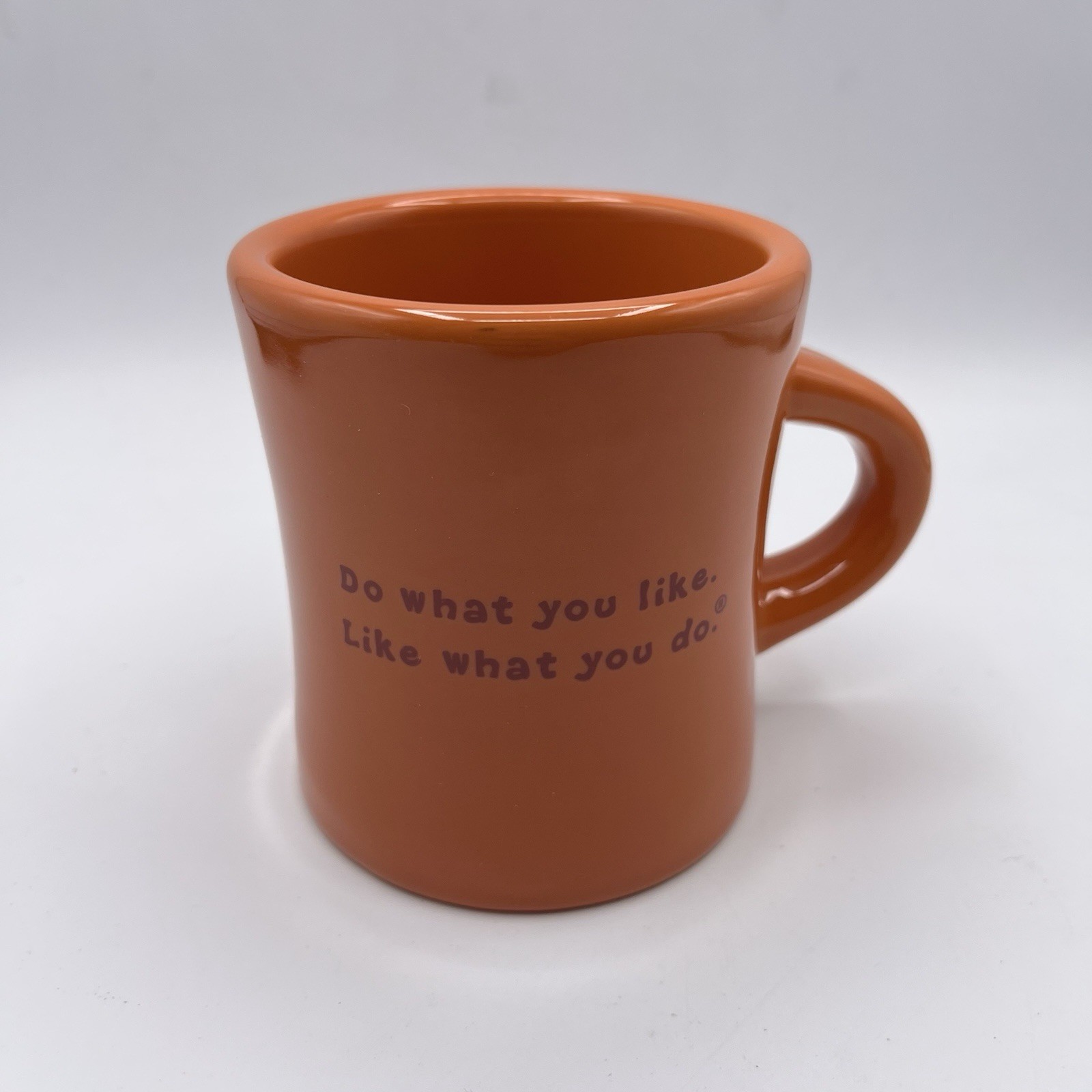 Life Is Good Do What You Like Like What You Do Orange Ceramic Coffee Mug