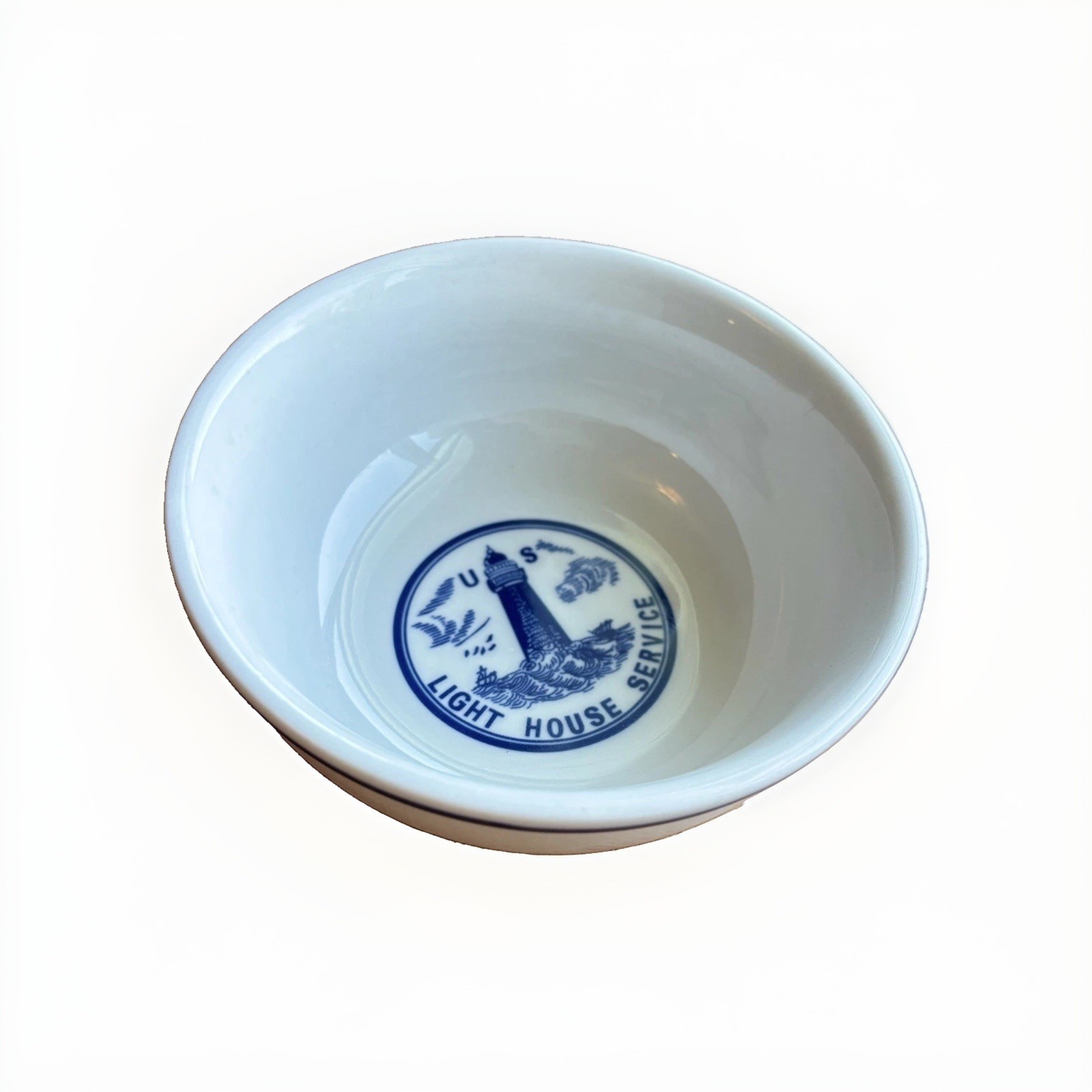 Vintage U.S. Lighthouse Service D&D Lines Cereal Bowl Maritime Collectible