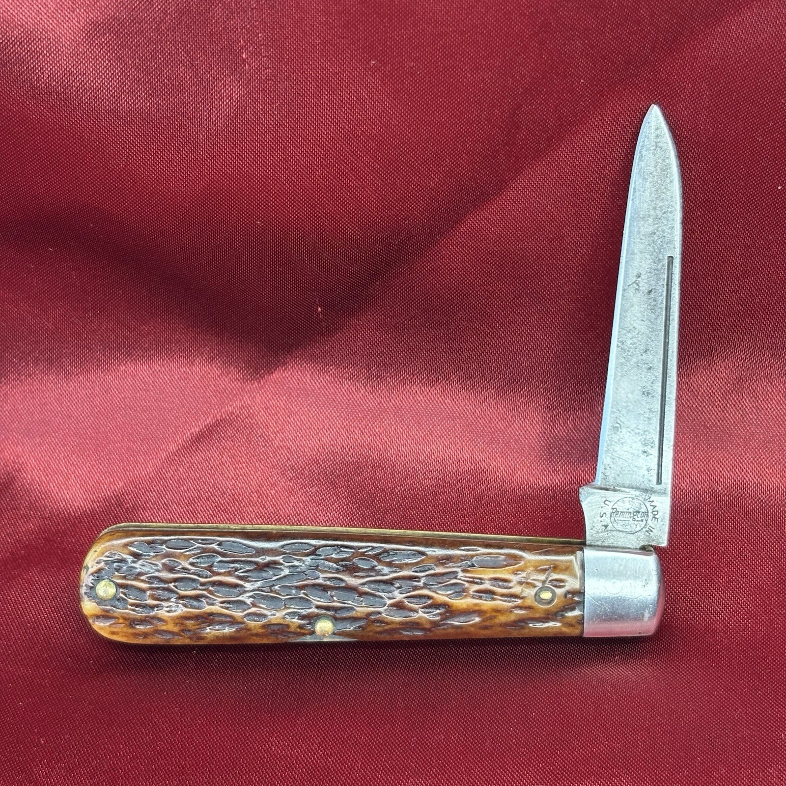 Remington R3003 Jack Pocket Knife 3.25” Jigged Bone 1924-33 Antique EXC Used