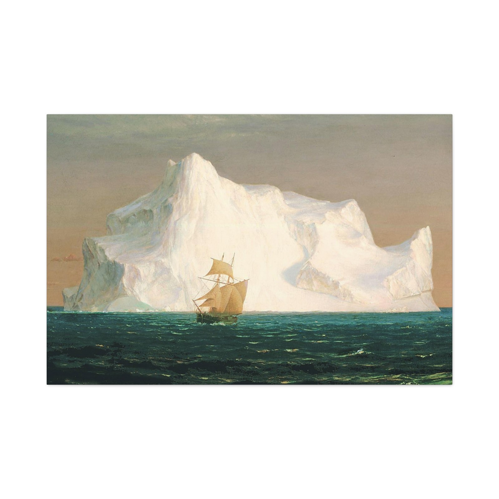 Frederic Edwin Church (1826-1900) The Iceberg 1891 - Canvas Wall Art