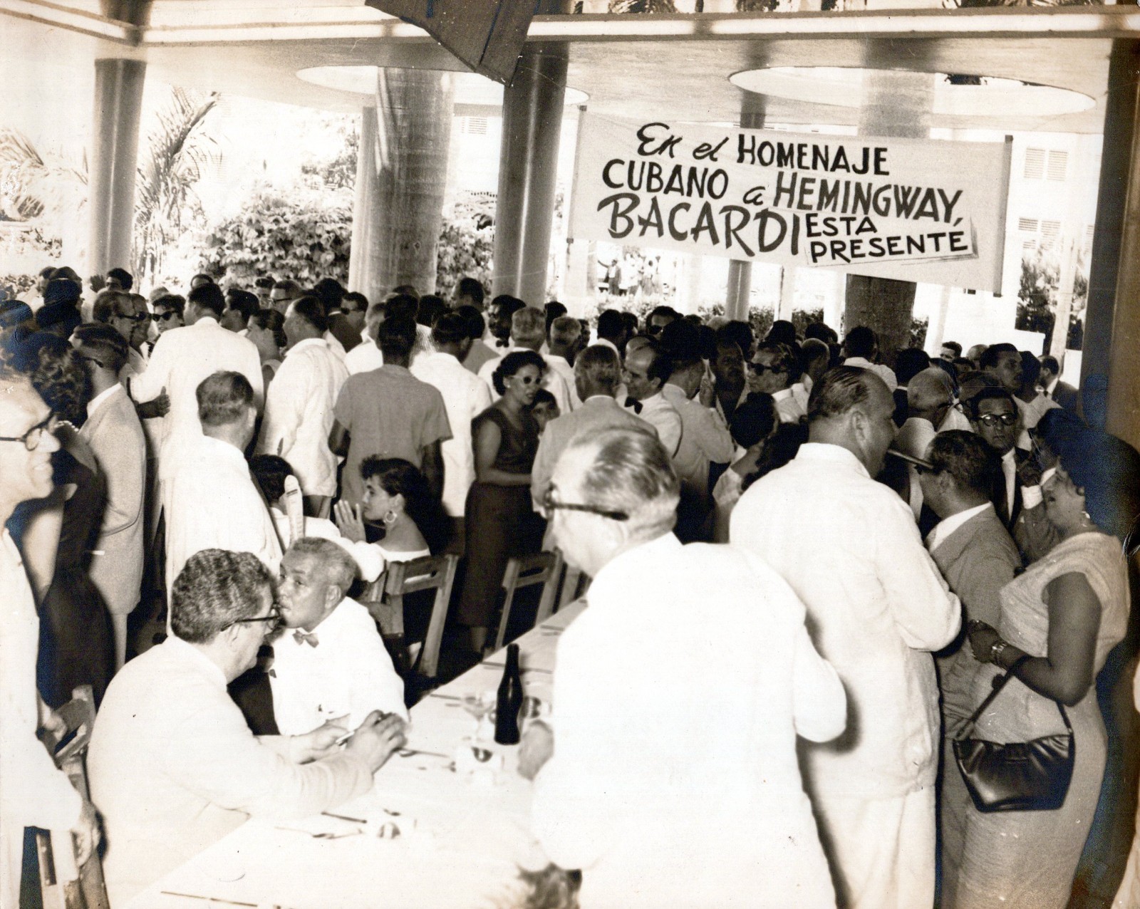 RARE CUBA CUBAN ERNEST HEMINGWAY TYPE I BACARDI PORTRAIT ORIG PHOTO MA75