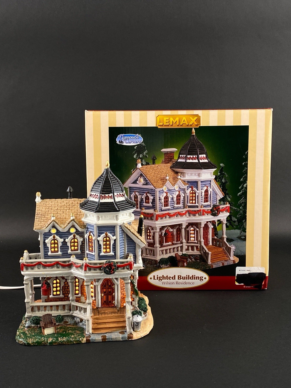 Vintage Lemax Plymouth Corners Wilson Residence 55207 Lighted House 2005 New