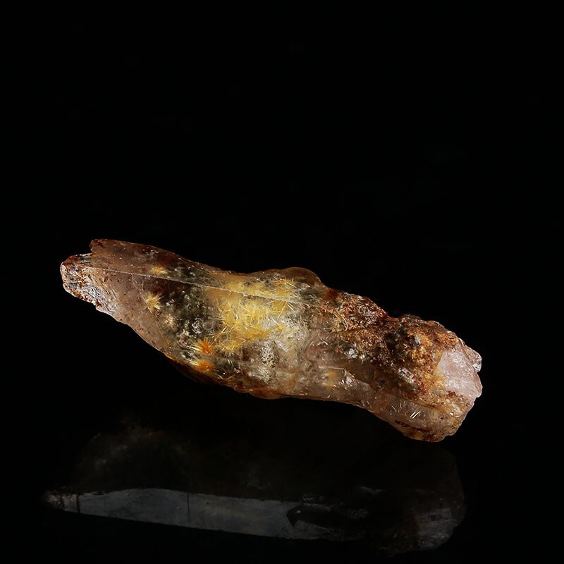 33.5Ct TOP Grade Natural Rutile Flowers & Phantom Crystal Quartz Reiki Specimen