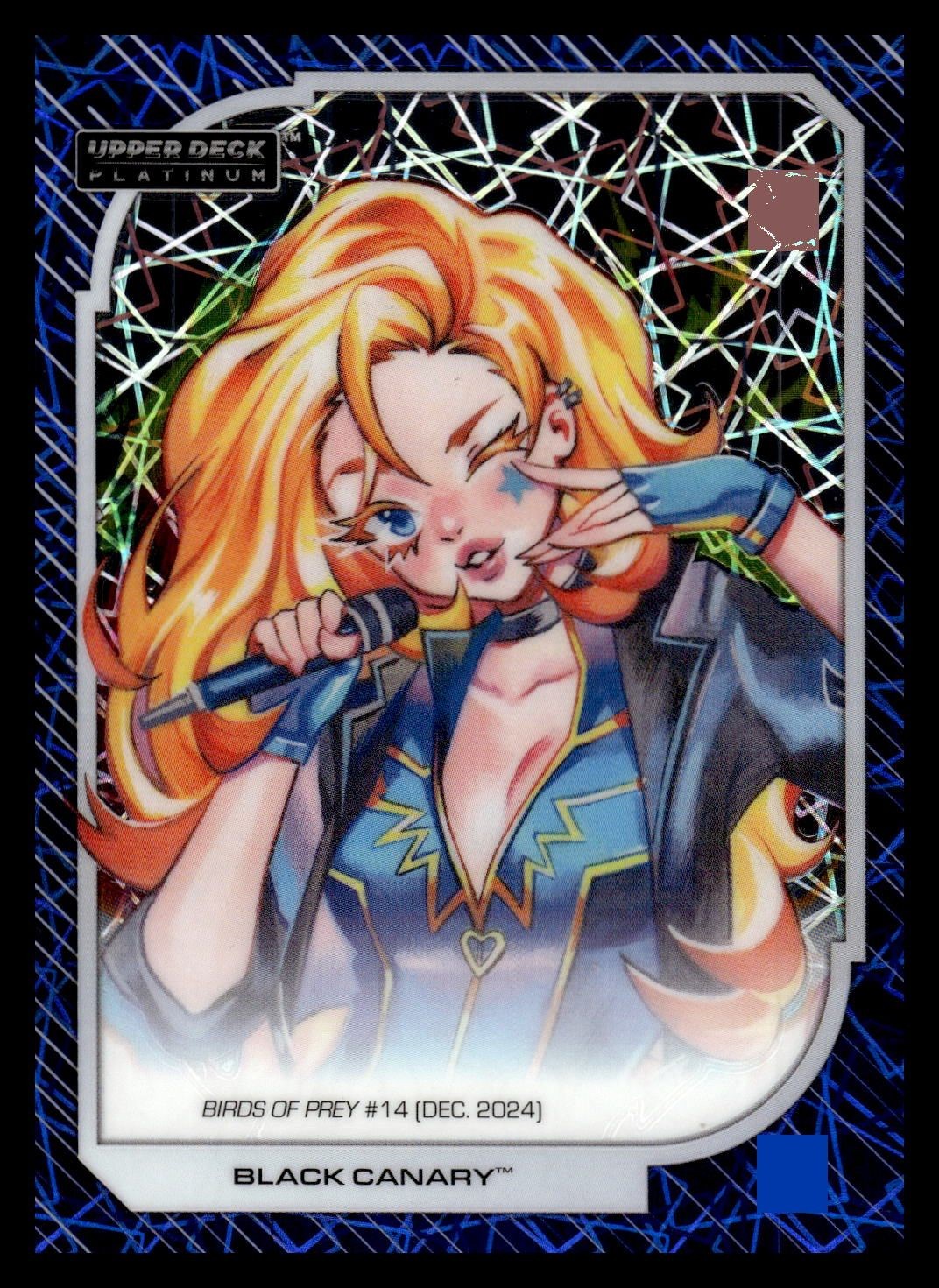 DC Black Canary 2024 Birds of Prey Upper Deck Platinum 197 Blue Beam