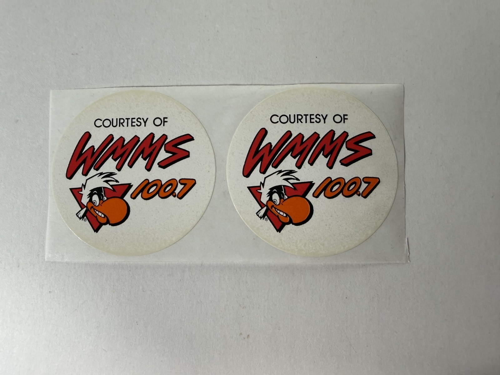 Vintage WMMS 100.7 FM Cleveland Courtesy Of Promo Album Stickers Unused 90's A