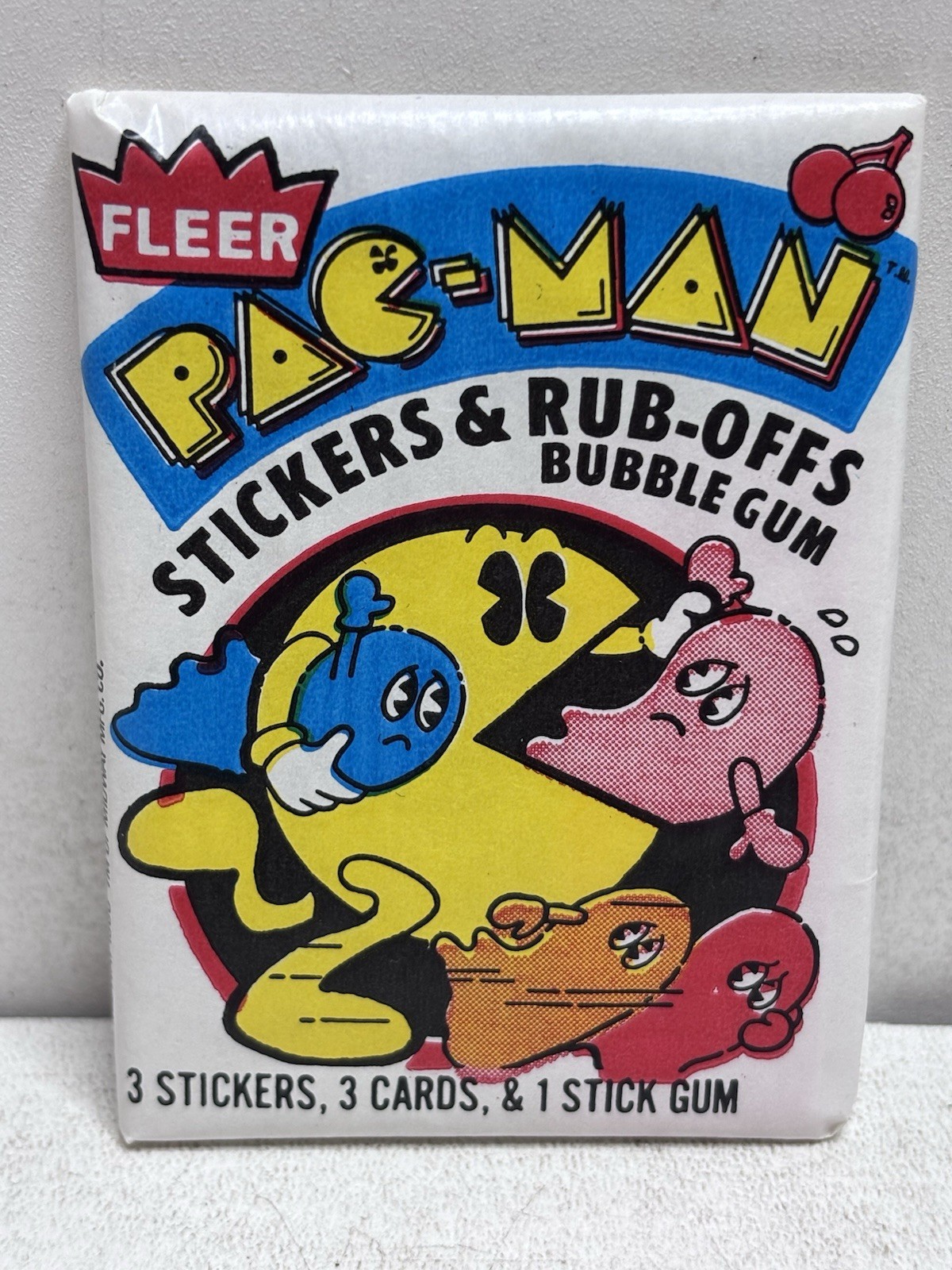Vintage 1980 Fleer PAC-MAN Trading Cards 1 Wax Pack Unopened New