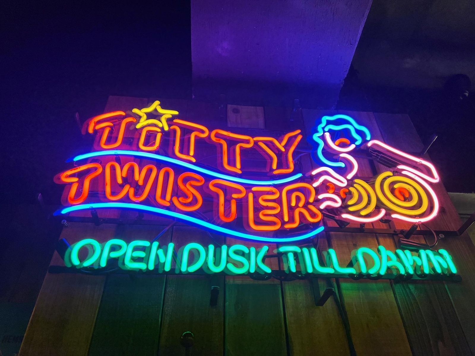 US Stock Titty Twister Open Dusk Till Dawn Neon Light Sign Bar Pub Decor 24\