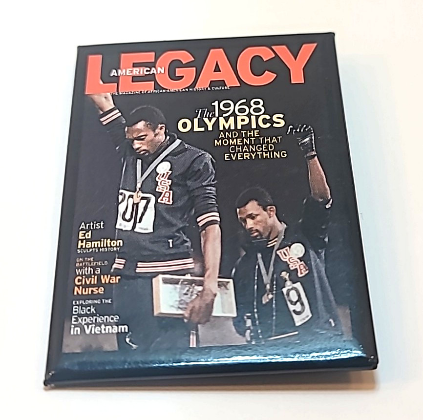 Vintage Black History Pinback - The 1968 Olympics American Legacy - 3